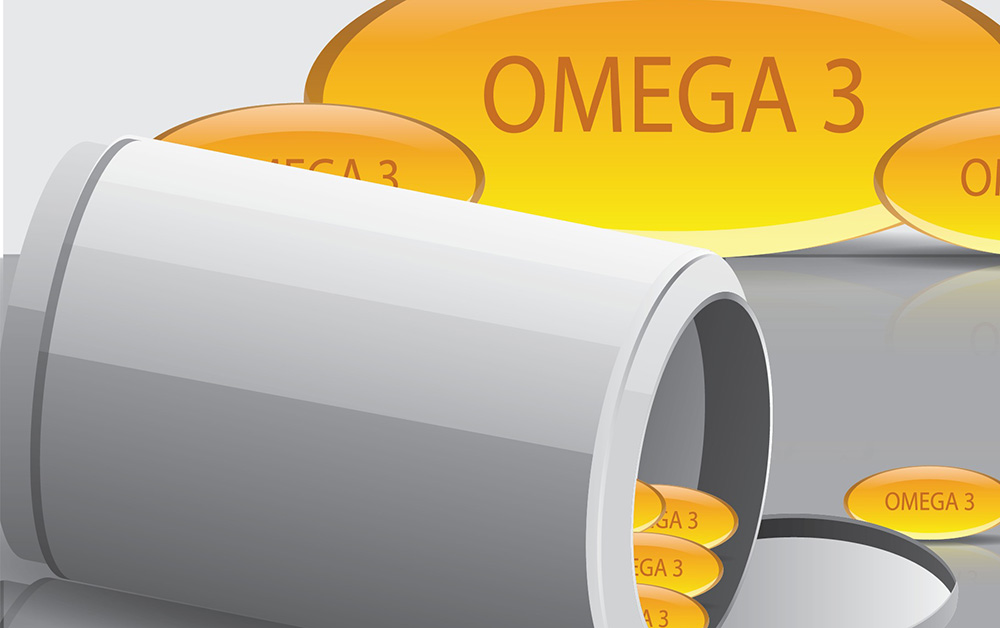 ​  3 grams of omega-3 daily may lower blood pressure
