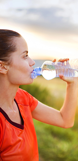 ​  Hydration guidelines when exercising during hot days