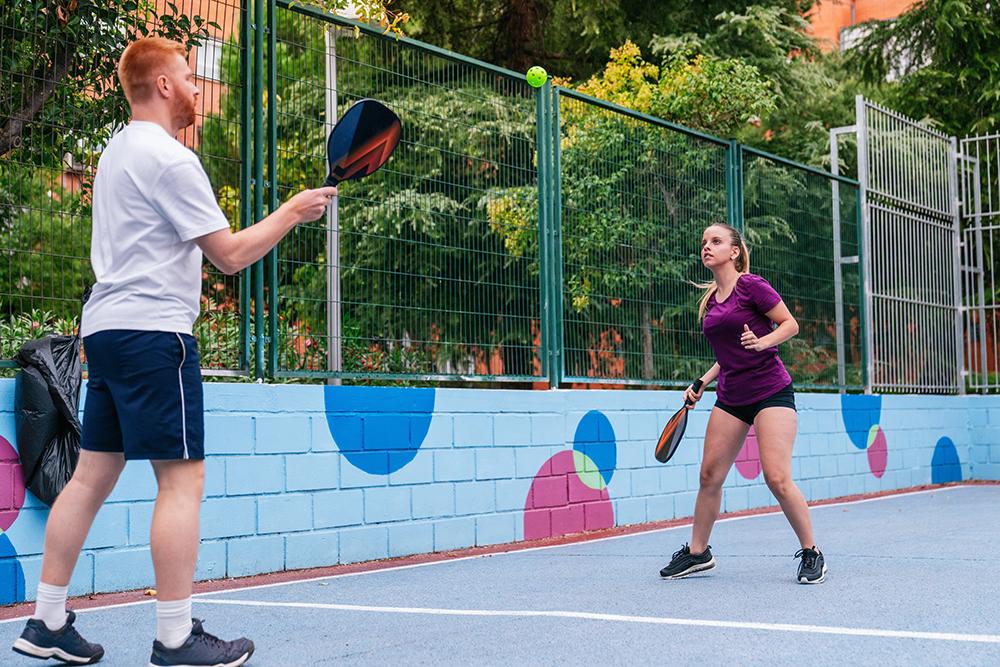 ​  Picking up a sport fun way to exercise, build relationships