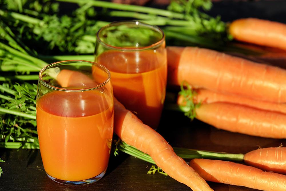 Carrot Juice for a healthy liver