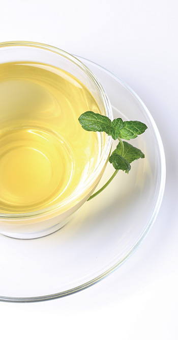 Mint tea helps with digestion
