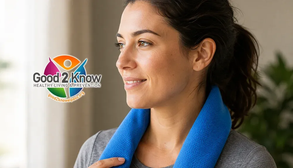 DIY, no-sew neck cooling wrap
