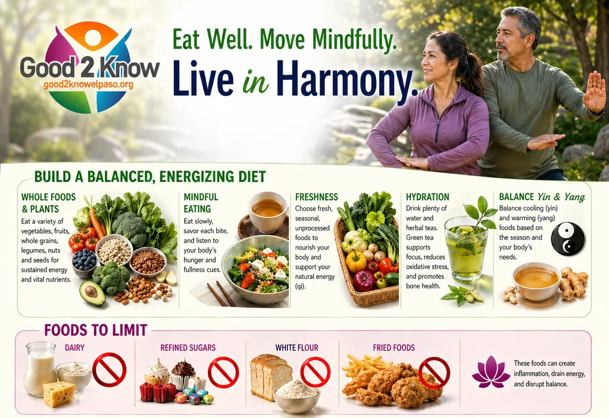 How to create a diet that complements yoga, tai chi