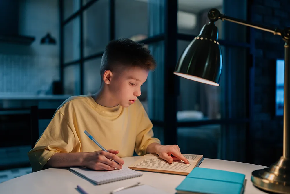 Crea un espacio de estudio productivo e inspirador para los niños.