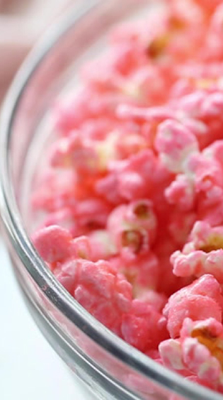 Sweet Pink Popcorn