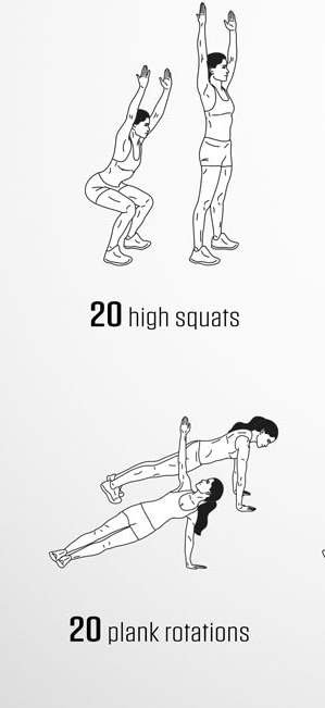 Touch the sky workout